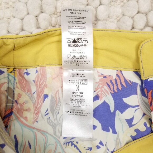 Patagonia Wavefarer Boardshorts 5" Jurassic Ferns: Violet Blue Sz 6 - Picture 5 of 10